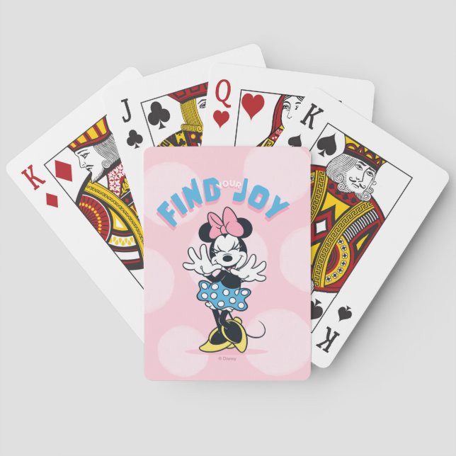 Minnie Mouse Find Your Joy Poker Cards (Back)