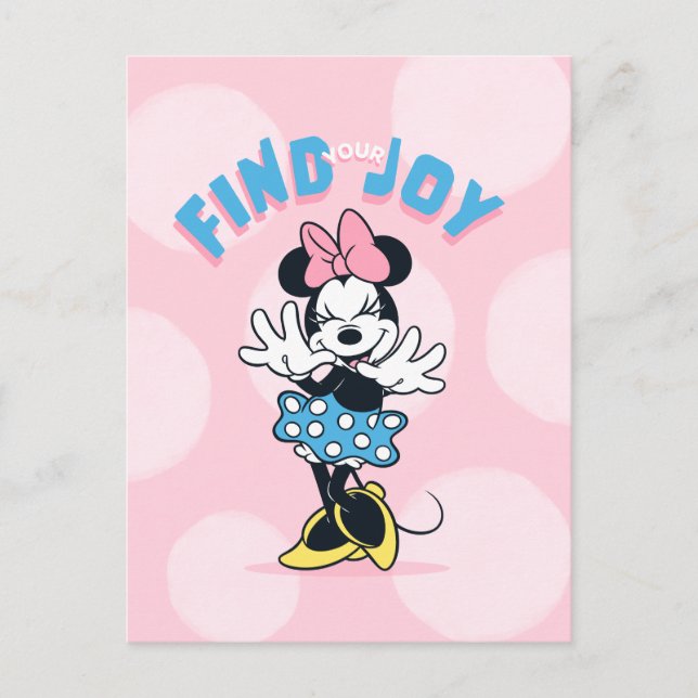 Minnie Mouse Find Your Joy Postcard (Front)