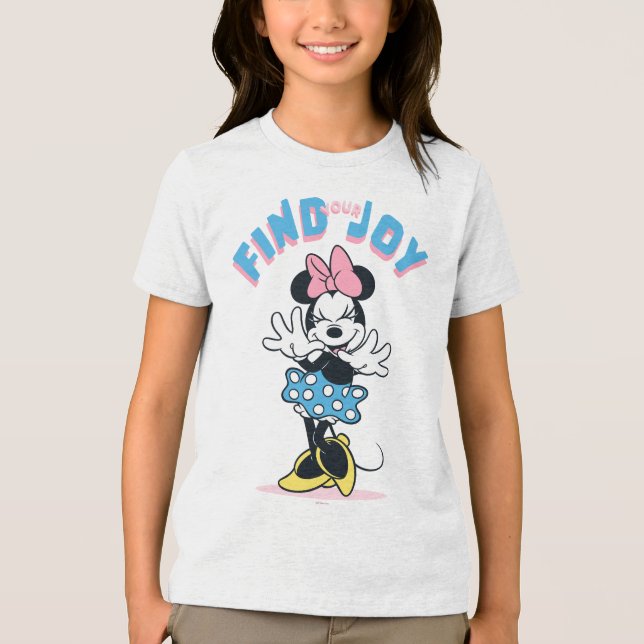 Minnie Mouse Find Your Joy Tri-Blend Shirt (Front)