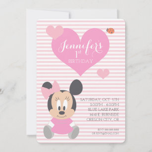 Minnie Mouse Invitations Zazzle
