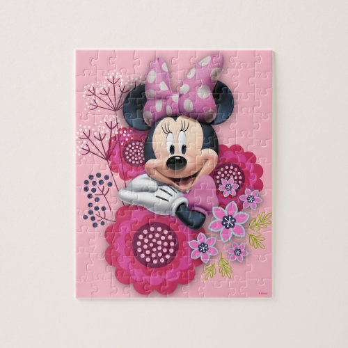 Minnie Mouse Floral Cutie Jigsaw Puzzle