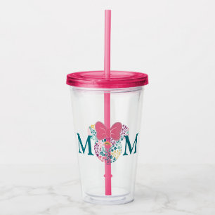 Minnie Mouse Floral Icon - Happy Mother's Day Acrylic Tumbler