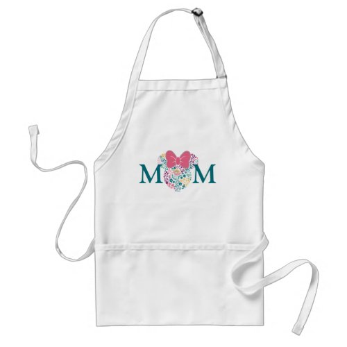 Minnie Mouse Floral Icon _ Happy Mothers Day Adult Apron