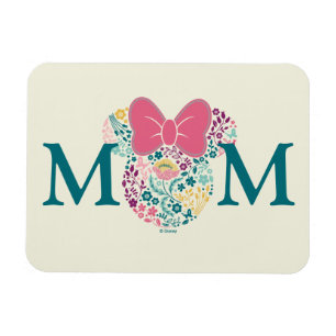 Minnie Mouse Floral Icon - Happy Mother's Day Magnet