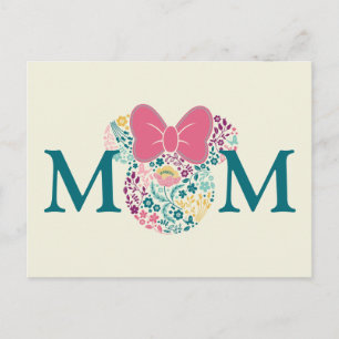Minnie Mouse Floral Icon - Happy Mother's Day Postcard
