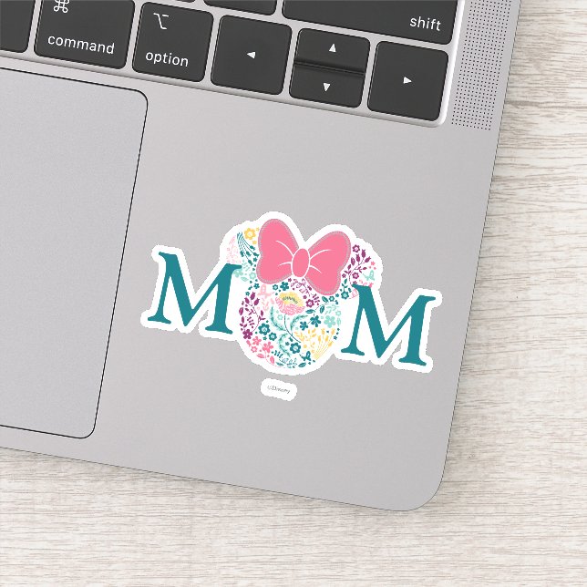 Minnie Mouse Floral Icon - Happy Mother's Day Sticker (Detail)