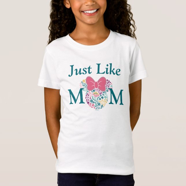 Minnie Mouse Floral Icon - Happy Mother's Day T-Shirt (Front)