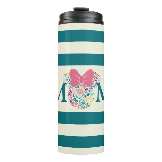Minnie Mouse Floral Icon - Happy Mother's Day Thermal Tumbler (Front)