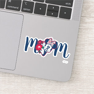 Minnie Mouse Floral Pattern - Happy Mother's Day Sticker