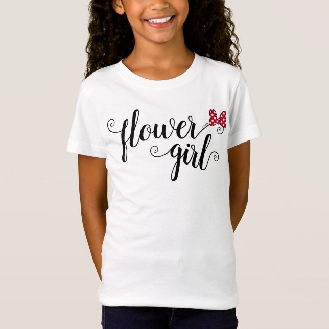 Minnie Mouse | Flower Girl T-Shirt (Front)