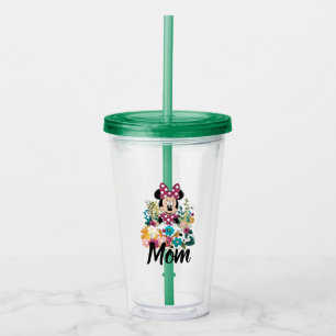 Minnie Mouse - Flowers for Mom Acrylic Tumbler