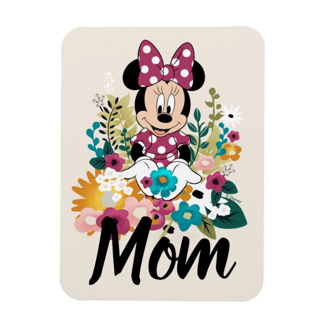 Minnie Mouse - Flowers for Mom Magnet (Vertical)