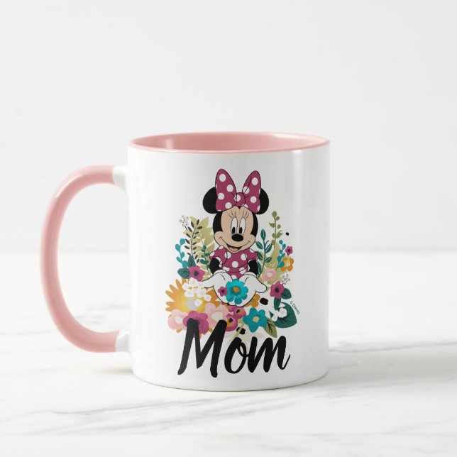 Minnie Mouse - Flowers for Mom Mug (Left)