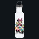 Minnie Mouse - Flowers for Mom Stainless Steel Water Bottle<br><div class="desc">Minnie Mouse Mother's Day | Celebrate Mother's Day with Minnie Mouse in a field of flowers!</div>