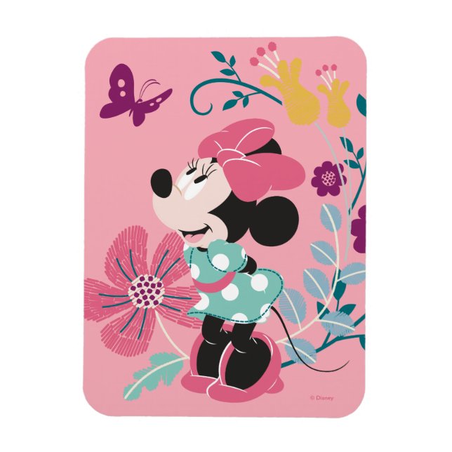 Minnie Mouse & Flowers - Happy Mother's Day Magnet (Vertical)