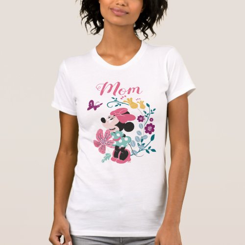 Minnie Mouse  Flowers _ Happy Mothers Day T_Shirt