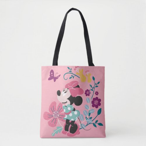 Minnie Mouse  Flowers _ Happy Mothers Day Tote Bag