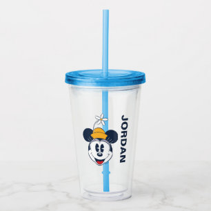 Minnie Mouse Fun Flower Hat Acrylic Tumbler