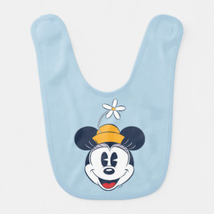 Minnie Mouse   Fun Flower Hat Baby Bib