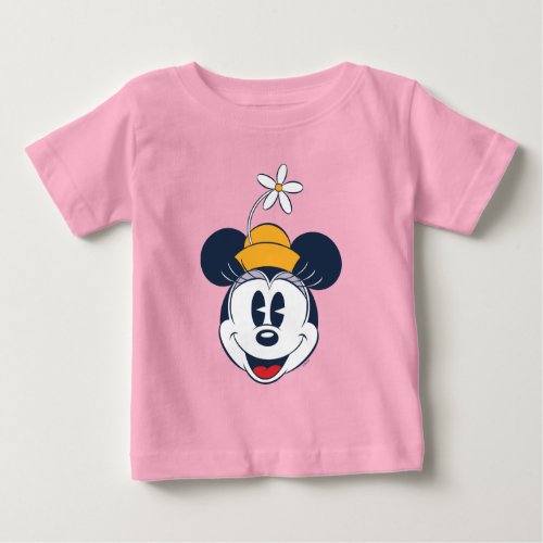 Minnie Mouse  Fun Flower Hat Baby T_Shirt