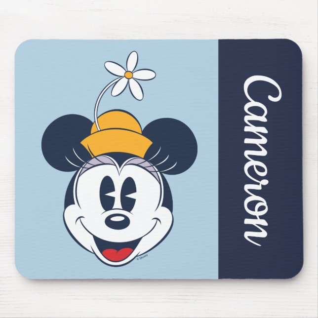 Minnie Mouse | Fun Flower Hat Mouse Pad (Front)