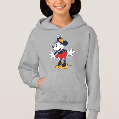 Minnie Mouse  Fun Flower Hat Pose Hoodie
