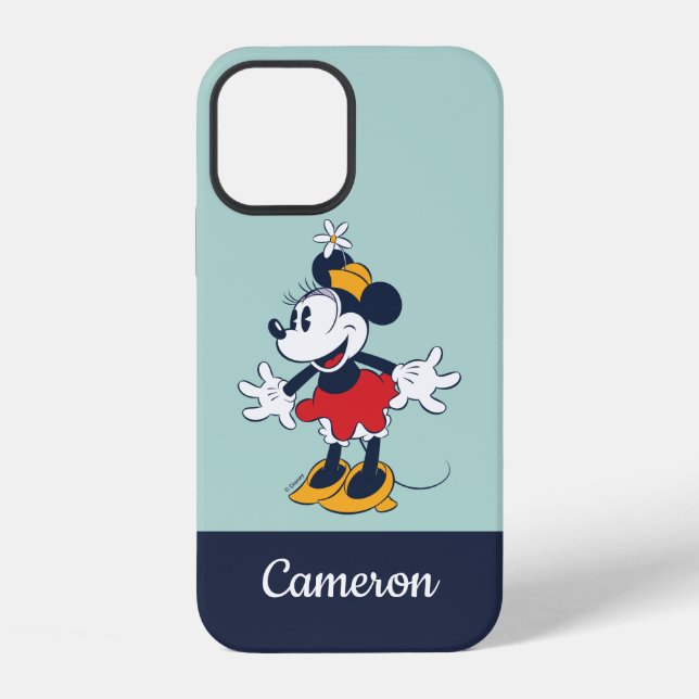Minnie Mouse | Fun Flower Hat Pose Iphone Case (Back)