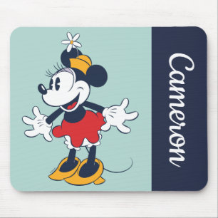 Minnie Mouse   Fun Flower Hat Pose Mouse Pad