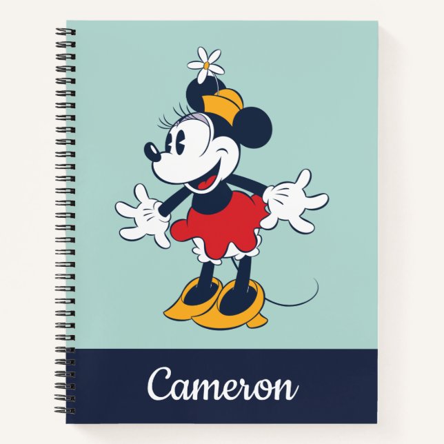Minnie Mouse | Fun Flower Hat Pose Notebook (Front)