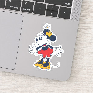 Minnie Mouse   Fun Flower Hat Pose Sticker