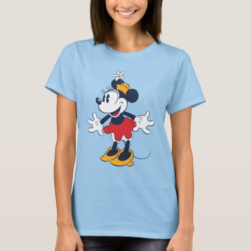 Minnie Mouse  Fun Flower Hat Pose T_Shirt