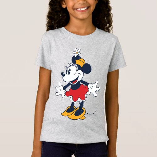 Minnie Mouse  Fun Flower Hat Pose T_Shirt
