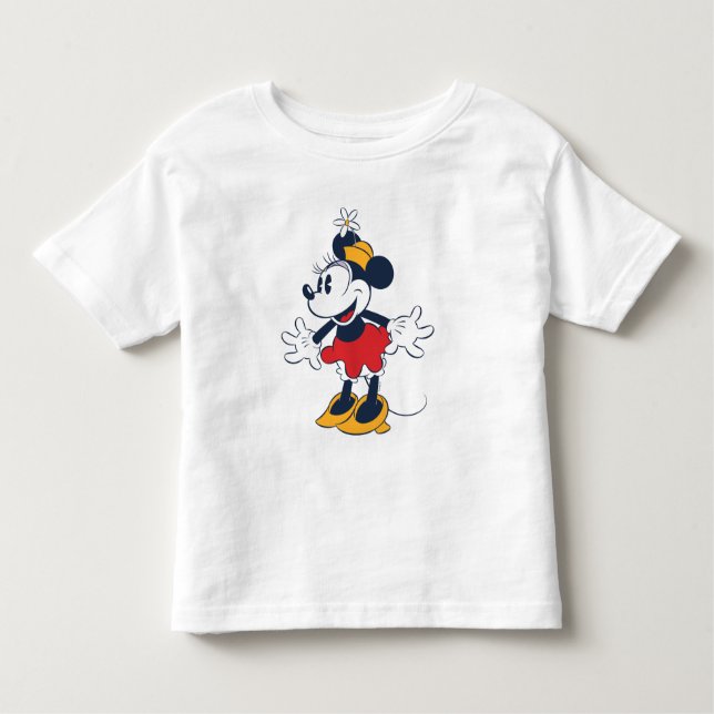 Minnie Mouse | Fun Flower Hat Pose Toddler T-shirt (Front)