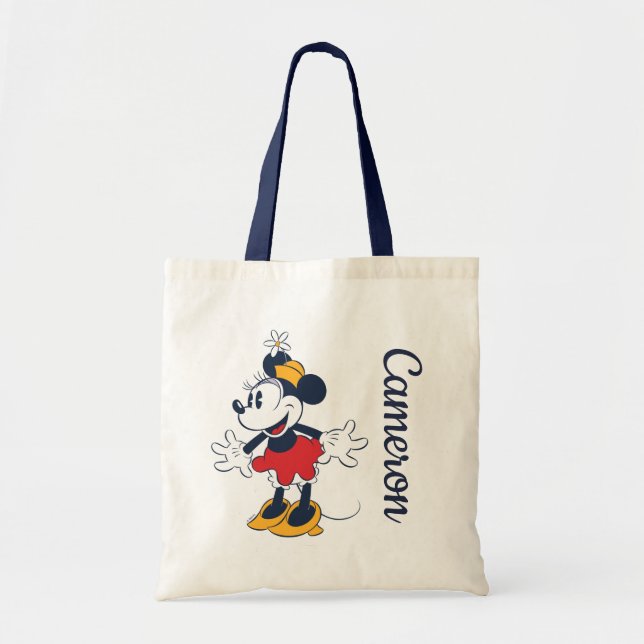 Minnie Mouse | Fun Flower Hat Pose Tote Bag (Front)