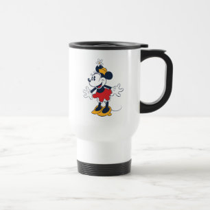 Minnie Mouse Fun Flower Hat Pose Travel Mug