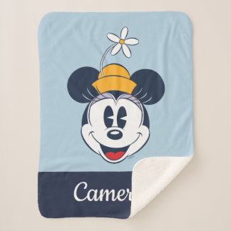 Minnie Mouse | Fun Flower Hat Sherpa Blanket