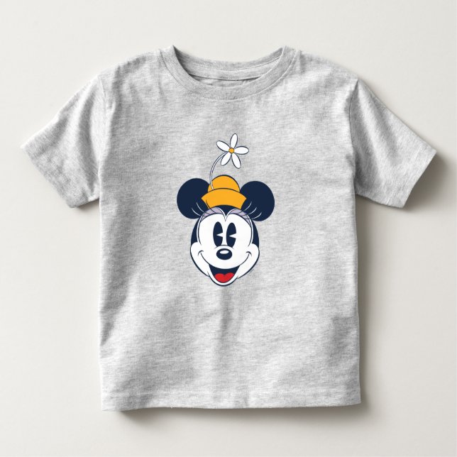 Minnie Mouse | Fun Flower Hat Toddler T-shirt (Front)