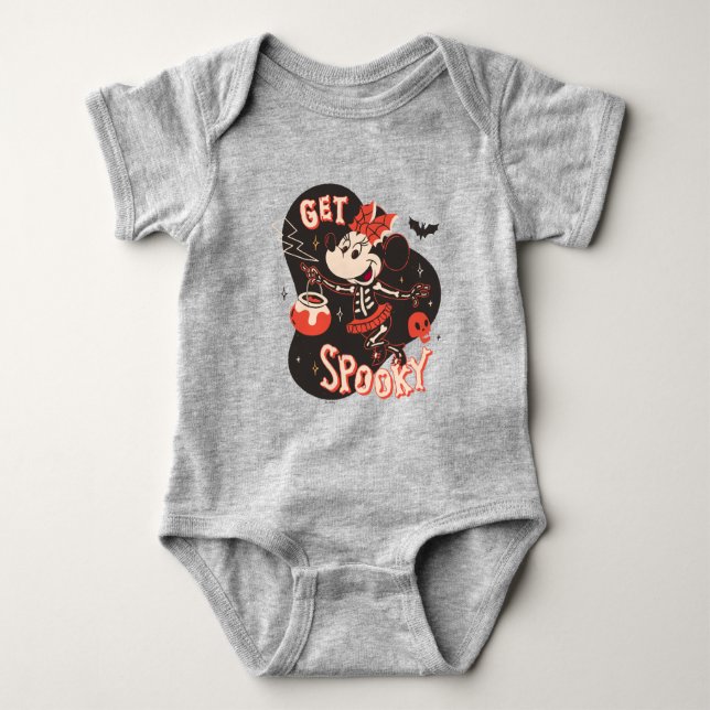 Minnie Mouse Get Spooky Baby Bodysuit (Front)