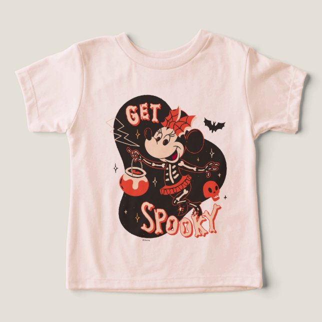 Minnie Mouse Get Spooky Toddler T-shirt (Design Front)