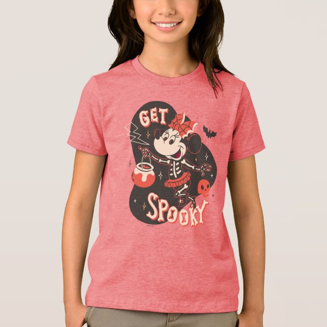 Minnie Mouse Get Spooky Tri-Blend Shirt (Front)