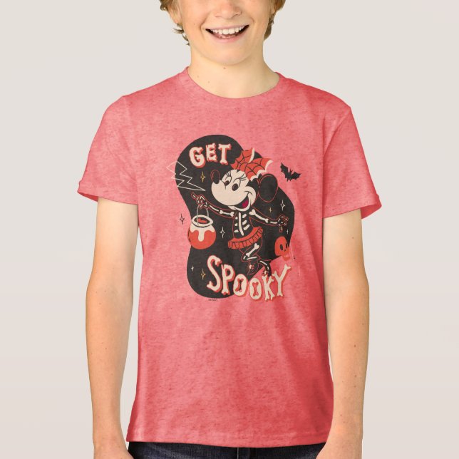 Minnie Mouse Get Spooky Tri-Blend Shirt (Front)