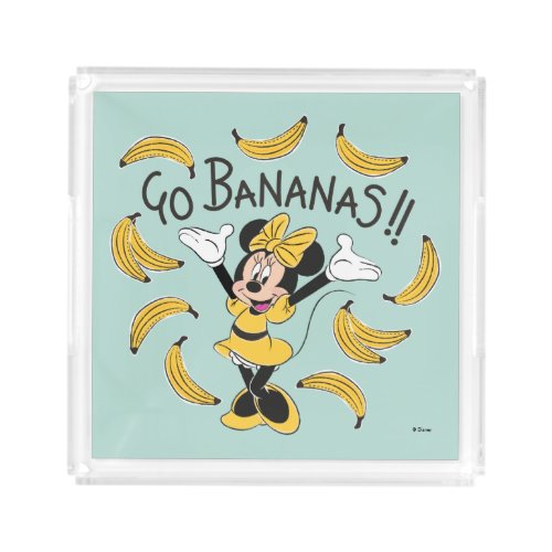 Minnie Mouse  Go Bananas Acrylic Tray