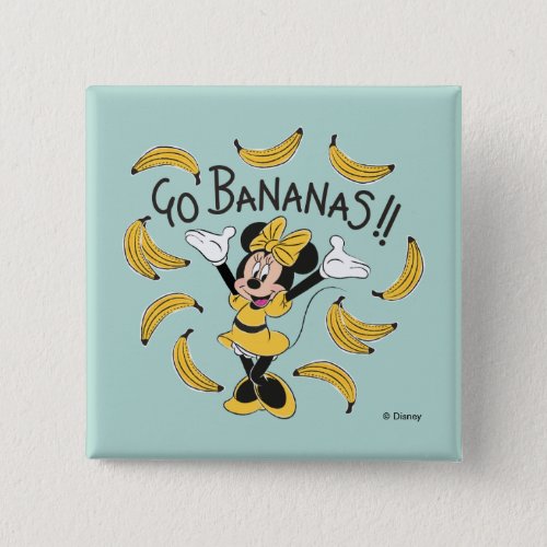 Minnie Mouse  Go Bananas Button