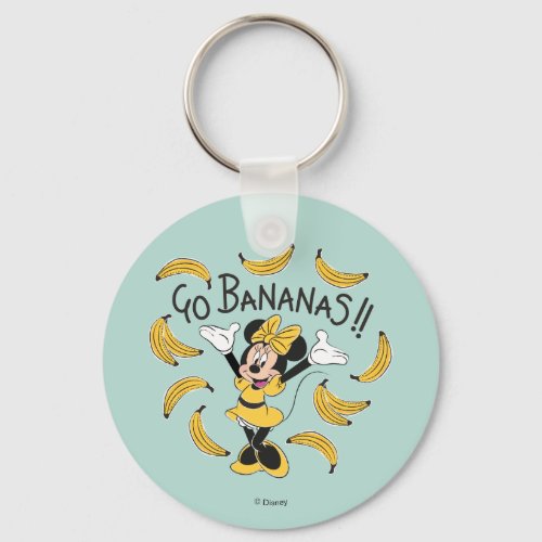 Minnie Mouse  Go Bananas Keychain