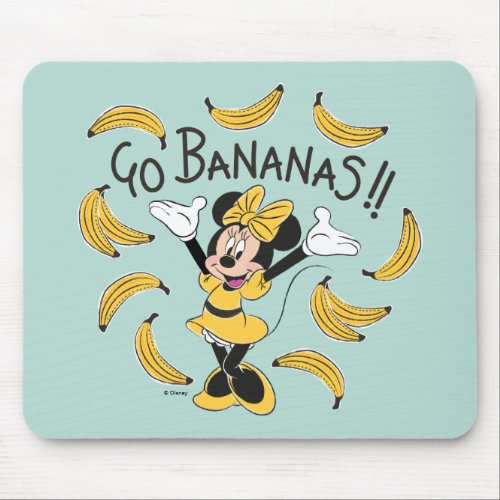 Minnie Mouse  Go Bananas Mouse Pad