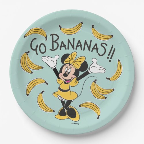 Minnie Mouse  Go Bananas Paper Plates