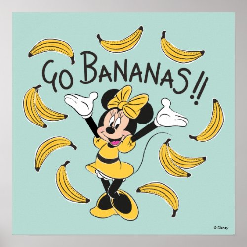 Minnie Mouse  Go Bananas Poster