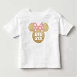 Minnie Mouse | Gold &amp; Pink - Big Sis Baby Bodysuit