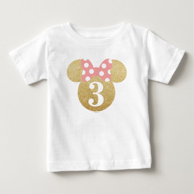 Personalized Minnie Mouse | Gold \u0026 Pink 