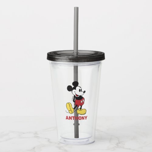 Minnie Mouse  Gold  Pink Birthday Party Favor Acrylic Tumbler